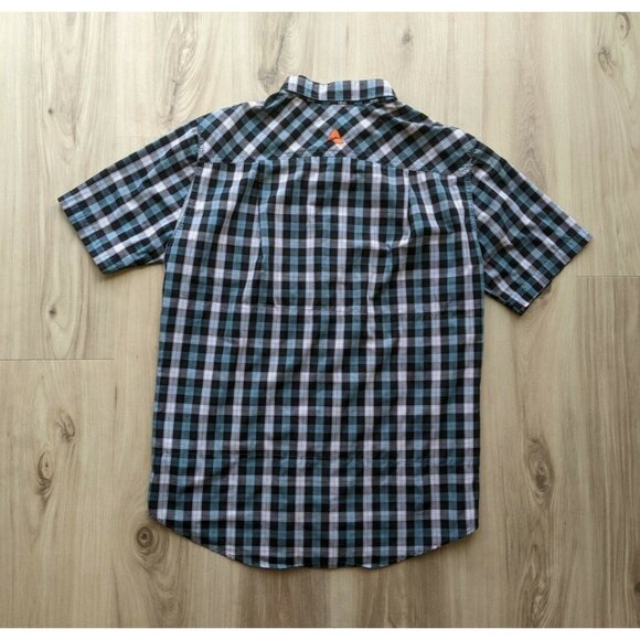 Cogma Button Front Bamboo Vented Shirt Mens Medium - Picture 8 of 11